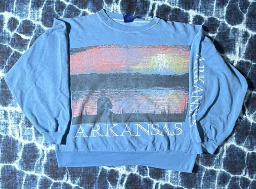 Vintage Sun Arkansas Scenic Sunset Graphic Sweatshirt